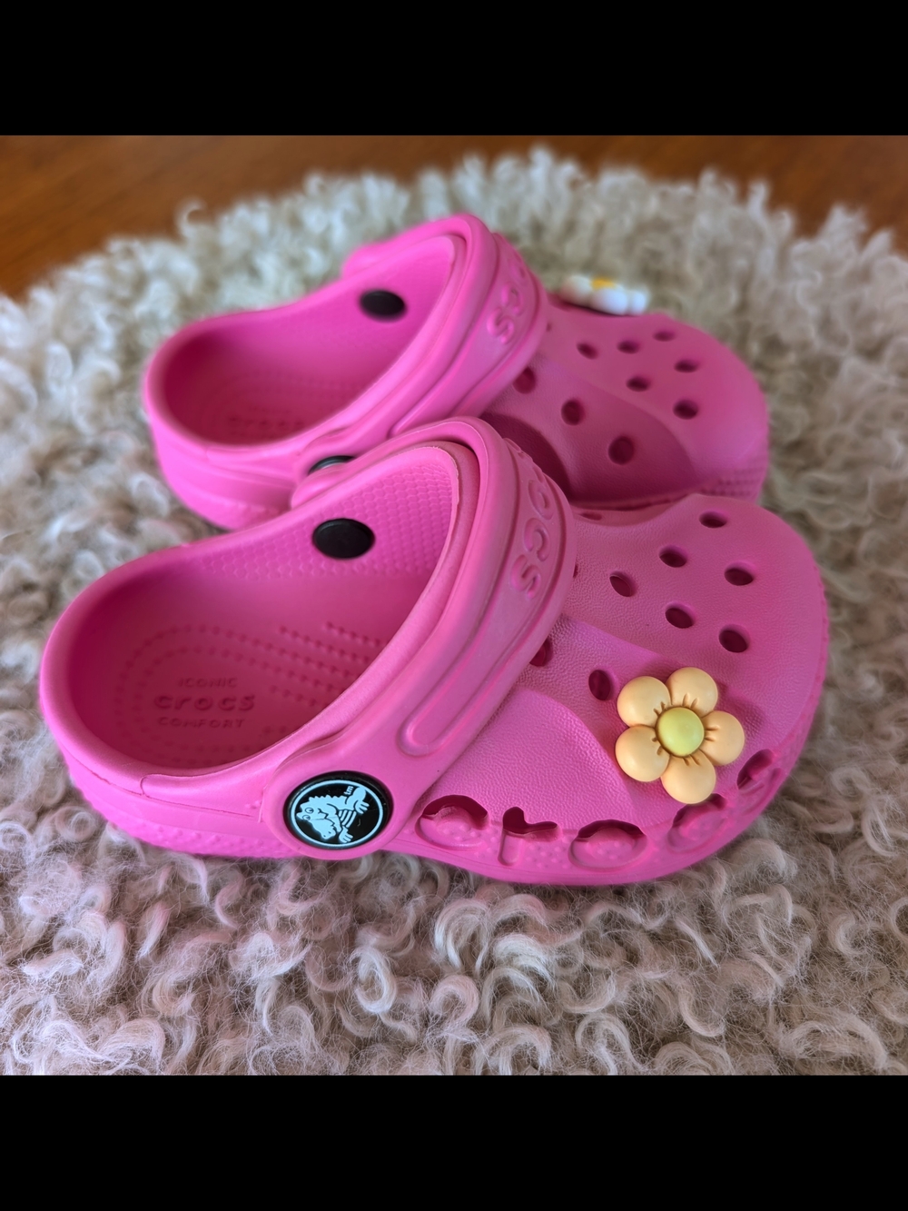 Crocs Electric Pink Toddler Baya Clog - Picture 4 of 6